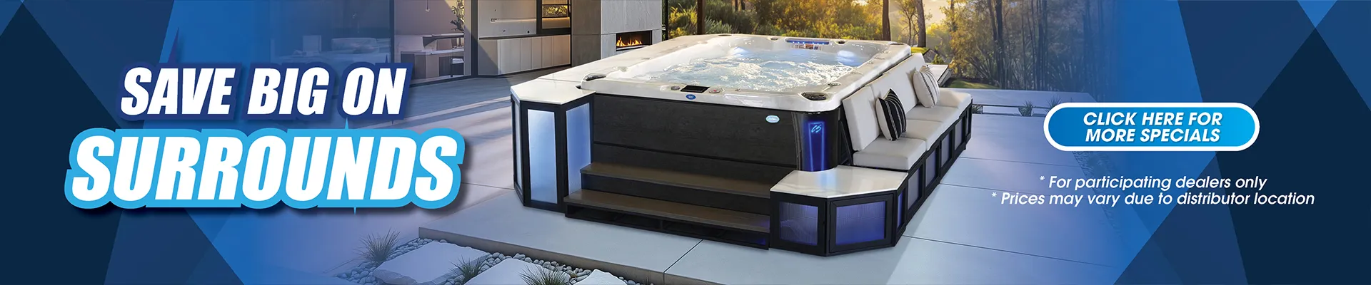 Calspas hot tub being used in a family setting - Las Piedras