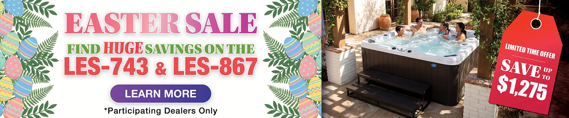 Calspas hot tub being used in a family setting - Las Piedras